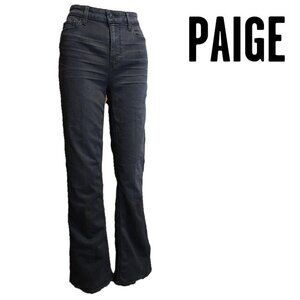 Paige High Rise Laurel Canyon Bootcut Jean Run in denim NWT Black Size 29